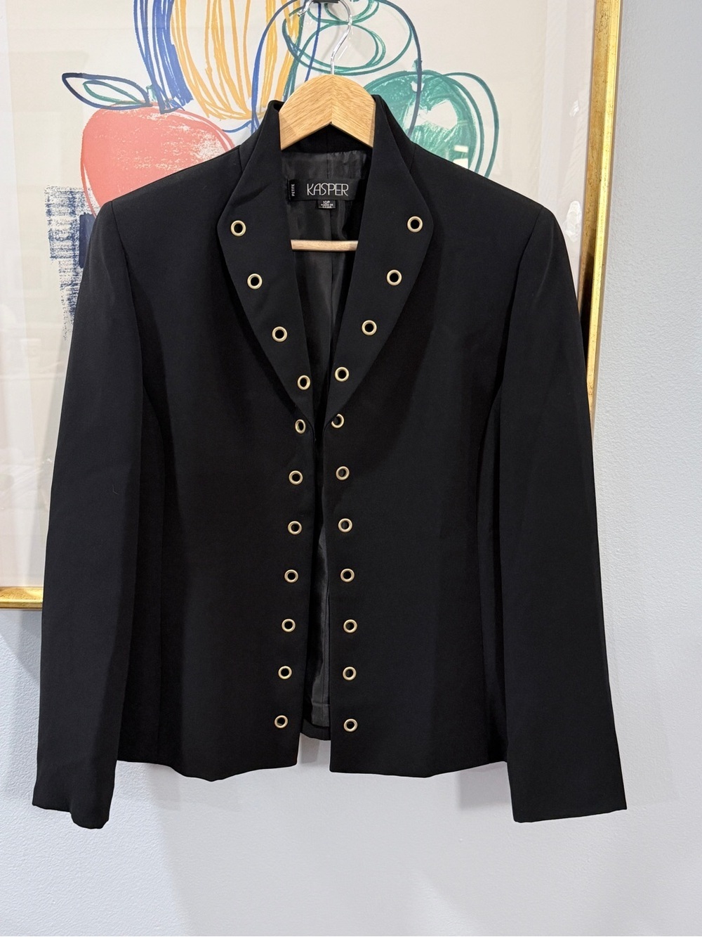 Kasper Grommet Detail Blazer Jacket Petite 10